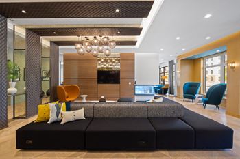 clubhouse with various seating options